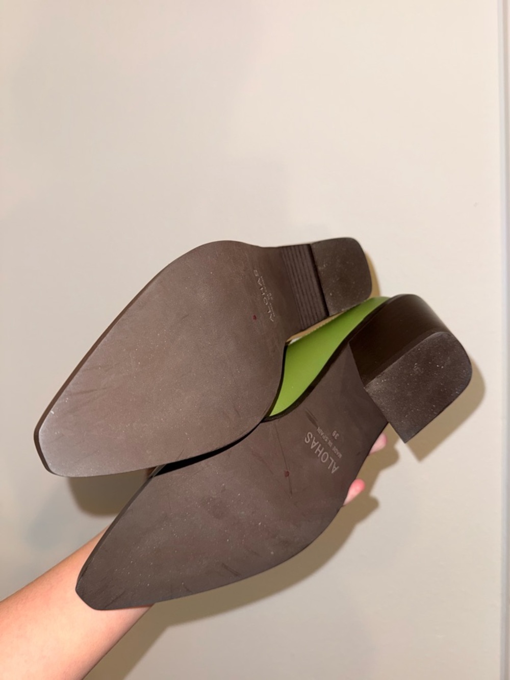 NWOT ALOHAS Lorenzo Leather Mules - Picture 8 of 14